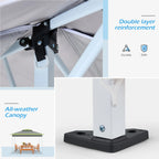 AVAWING 12x12 ft Outdoor Pop-up Canopy Party Tent Easy Setup Patio Wedding Tent, Khaki