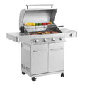 17842 Stainless Steel 4 Burner Propane Gas Grill with Rotisserie Configuration B