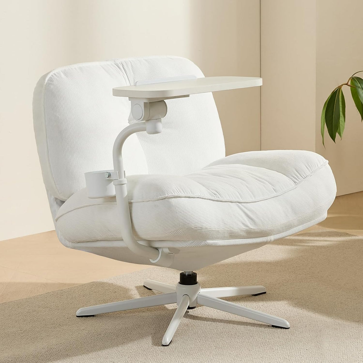 Swivel Accent Chair, Wide Criss Cross Lounge Living Room Chair, Grn