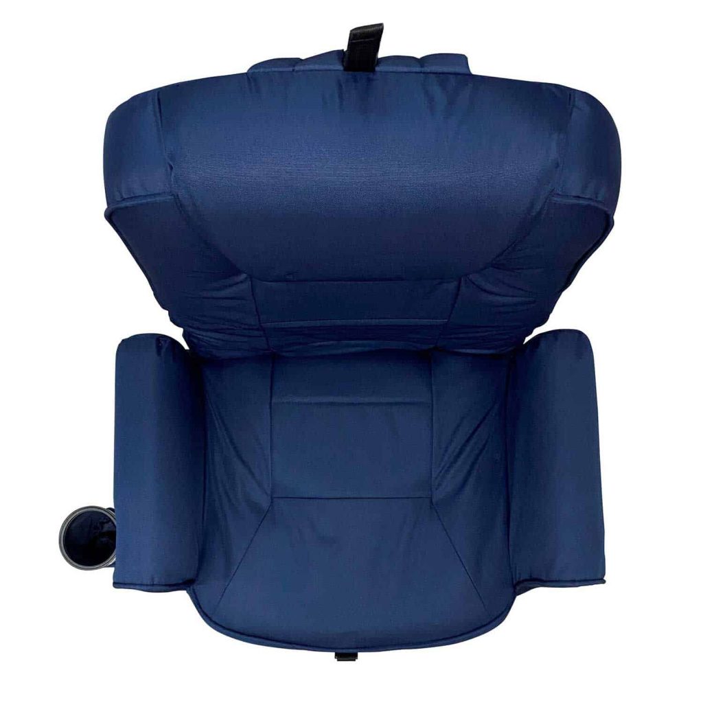 High-Back Portable Seat with Armrests& Pockets, UV-Resistant, Water-Repellent Fabric