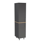 Inval Kratos 70" Engineered Wood Storage Garage Cabinet, Gray/Maple