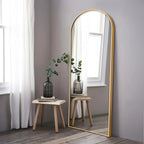 Arched Full Length Floor Mirror, Large Full Body Standing and Wall Mounted Mirror for Bedroom, Living Room and Home Decor