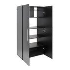 Prepac HangUps Large Storage Cabinet - Immaculate Light Gray 36" Cabinet with Storage Shelves and Doors; Ideal for Bin and General Storage Solutions