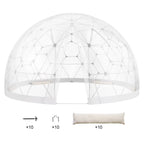 9.5FT Outdoor Bubble Tent -C Transparent Dome Camping Shelter with Zip Door & Windows -C Waterproof Pop-Up Tent for Stargazing, Backyard, Patio & Glamping -C Portable Instant Setup