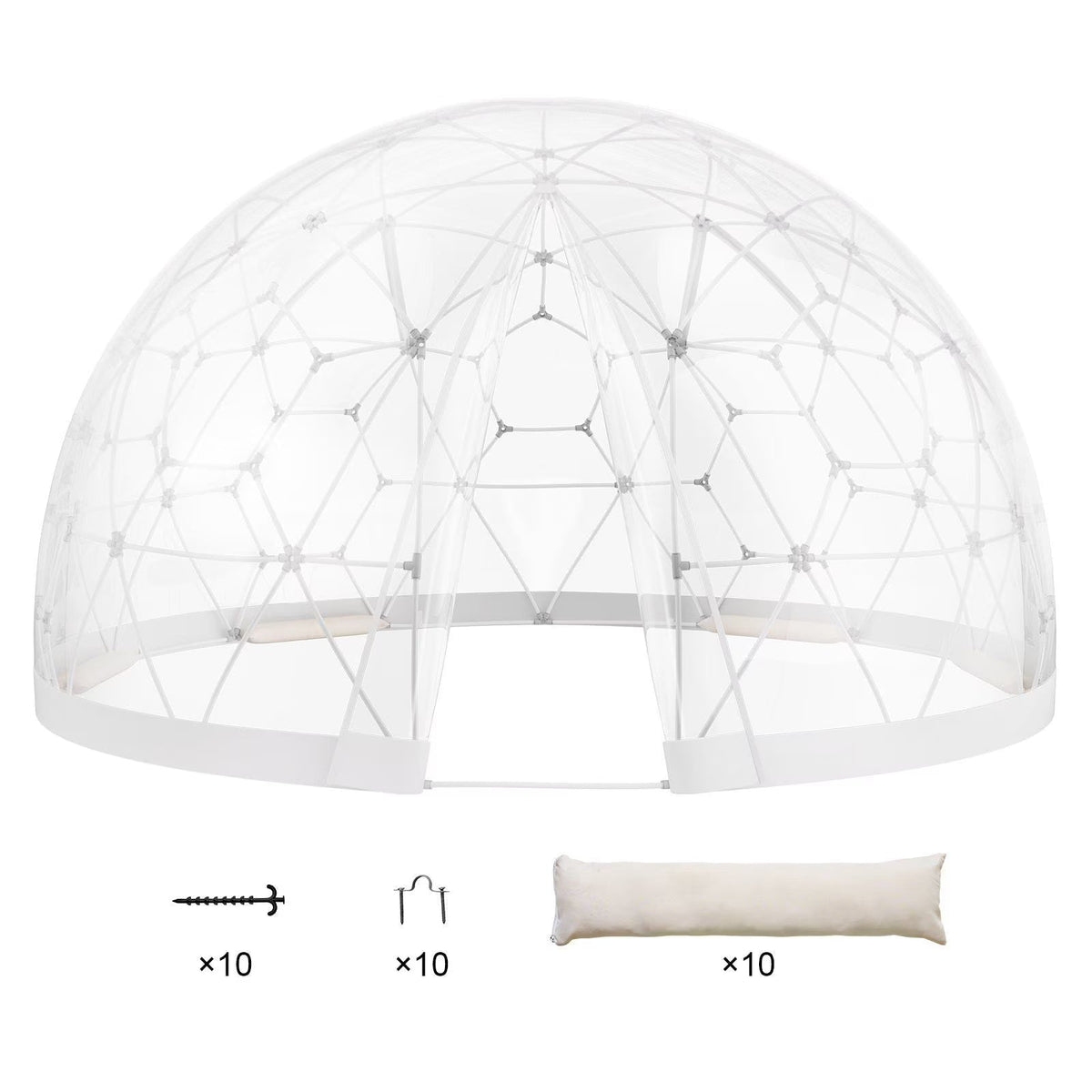 9.5FT Outdoor Bubble Tent -C Transparent Dome Camping Shelter with Zip Door & Windows -C Waterproof Pop-Up Tent for Stargazing, Backyard, Patio & Glamping -C Portable Instant Setup