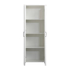 Sauder Two-Door Storage Cabinet, White Finish
