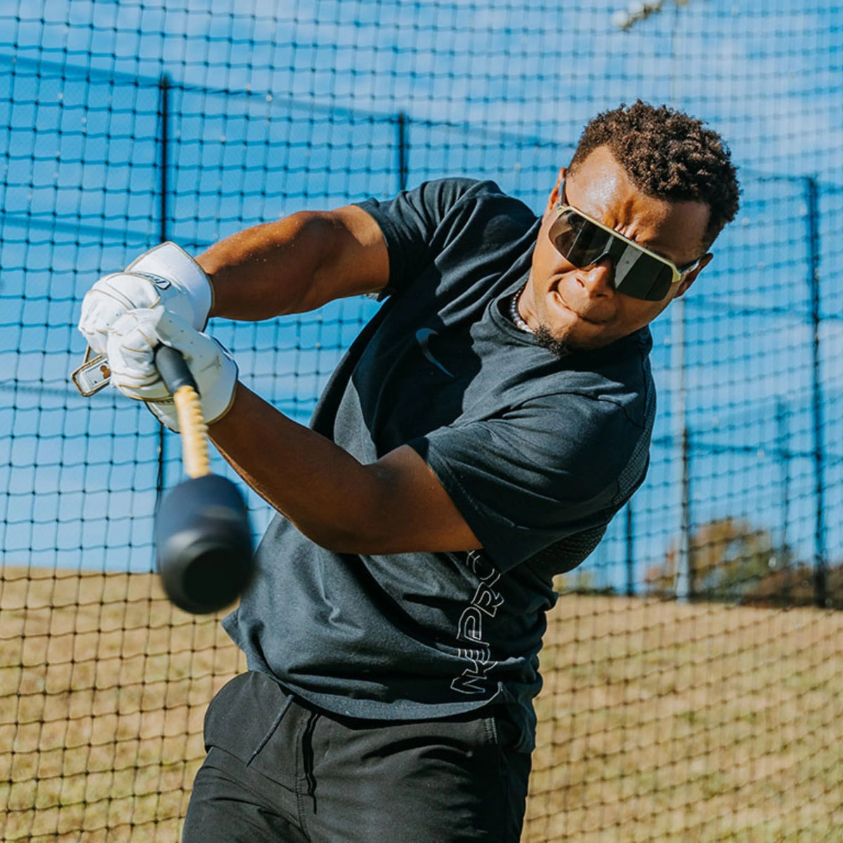 Swing Trainer with 12 Soft Balls, Baseball and Softball Batting Practice Training Set