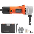 KFFKFF Sheet Metal Nibbler, 550W Powerful 2200 RPM High Speed, 360 Degree Rotation Electric Nibbler Metal Cutter, Straight Curve and Circle Cutting for Stainless Steel, Aluminum, Plastic
