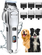 Dog Clippers for Thick Heavy Coats, Professional Electric Pet Grooming Trimmer for Long Hair Dogs