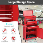 Zimtown Rolling Tool Chest, 4-Drawer Tool Box Organizer, Tool Storage Cabinet