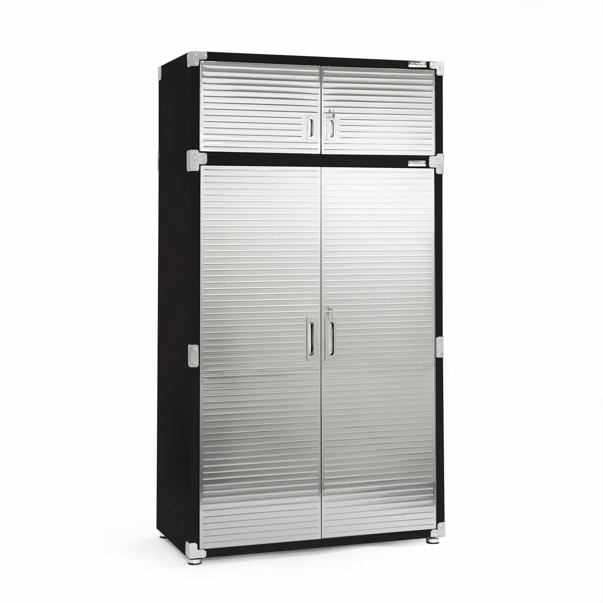 Seville Classics UltraHD Mega 2-Door Lockable Stacker Storage Cabinet, 48" W X 24" D X 18.5" H, Graphite