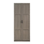 Sauder Select 2 Door Storage Cabinet, Reclaimed Pine Finish