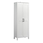 Sauder Two-Door Storage Cabinet, White Finish