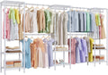 H11 Heavy Duty Clothes Rack White Clothing Rack for Hanging Clothes
