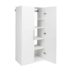Prepac HangUps Large Storage Cabinet - Immaculate White 36" Cabinet with Storage Shelves and Doors; Ideal for Bin and General Storage Solutions
