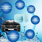 60 Pcs Car Windshield Glass Concentrated Clean Washer Tablets, Multifunctional Effervescent Spray Cleaner Cleaning Tool, Window Cleaner