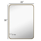 Metal Venetian Wall Mounted Mirror, Decorative Vintage Style Hanging Mirror for Living Room, Bedroom and Entryway