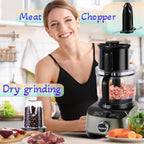 14 Cup Food Processor, 11-in-1 Food Processor and Blender Combo with Large Chute, 51 oz for Smoothies & Ice, for Chopping, Grinding, Slicing, Shredding, Purees & Dough, Dishwasher Safe