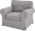 Heavy Cotton Ektorp Sofa Cover, Compatible with IKEA Ektorp 3 Seat Slipcover