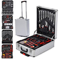 Tool Box with Tools 799pcs Household Tool Set with Aluminum Trolley Case, Auto Repair Tool Kit Toolbox and Wheels