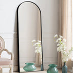 Arched Full Length Floor Mirror, Large Full Body Standing and Wall Mounted Mirror for Bedroom, Living Room and Home Decor
