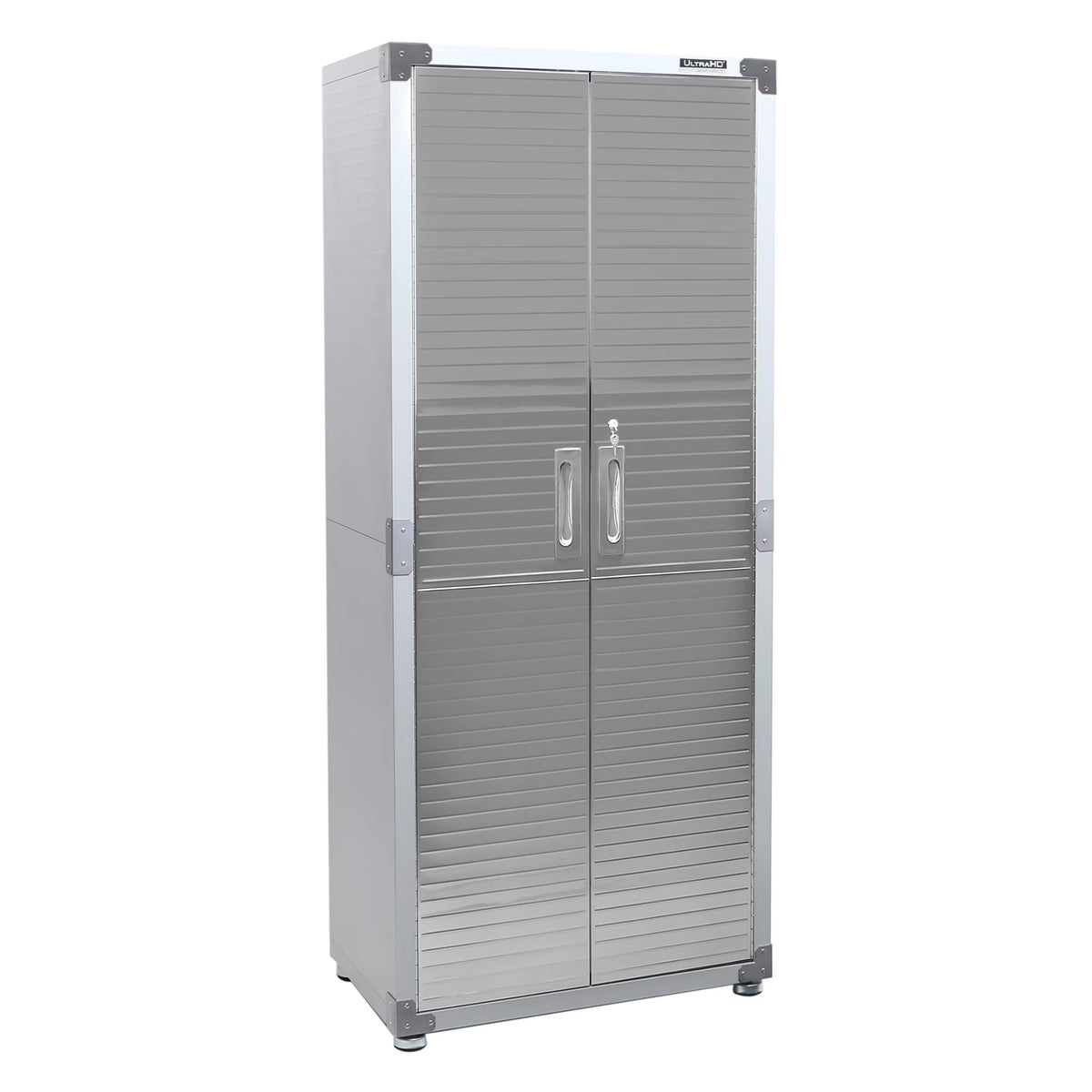 Seville Classics UltraHD? Steel Body Lockable Storage Cabinet Organizer Locker Shelving Unit, Graphite, 30" W x 18" D x 72" H