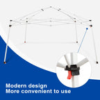Abba Patio 10'x10' Outdoor Pop up Canopy Tent  w/ Carry Bag, Blue