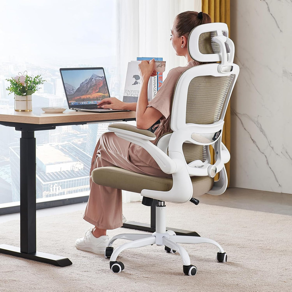 Office Chair Ergonomic Desk Chair - Gaming Chair with Lumbar Support
