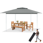 AVAWING 12x12 ft Outdoor Pop-up Canopy Party Tent Easy Setup Patio Wedding Tent, Khaki