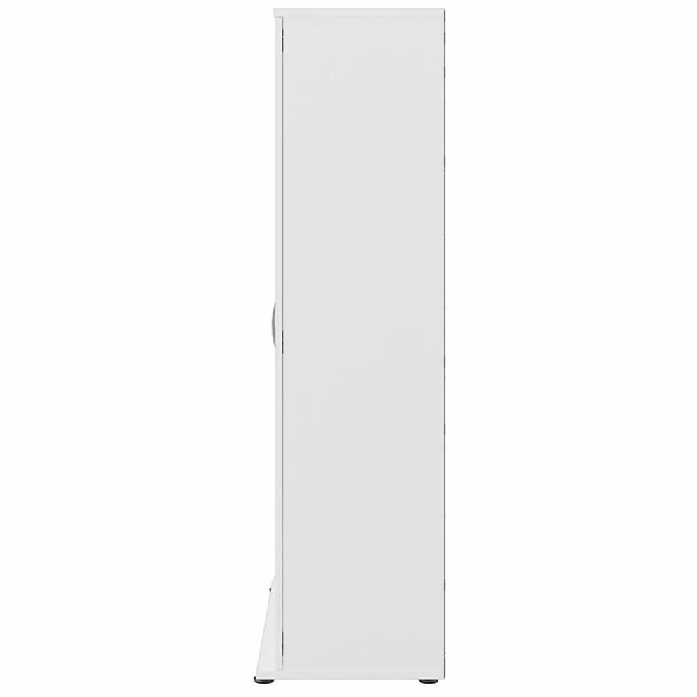 Pemberly Row Tall Garage Storage Cabinet in Platinum Gray - Engineered Wood