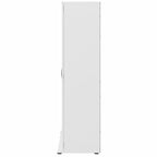 Pemberly Row Tall Garage Storage Cabinet in Platinum Gray - Engineered Wood