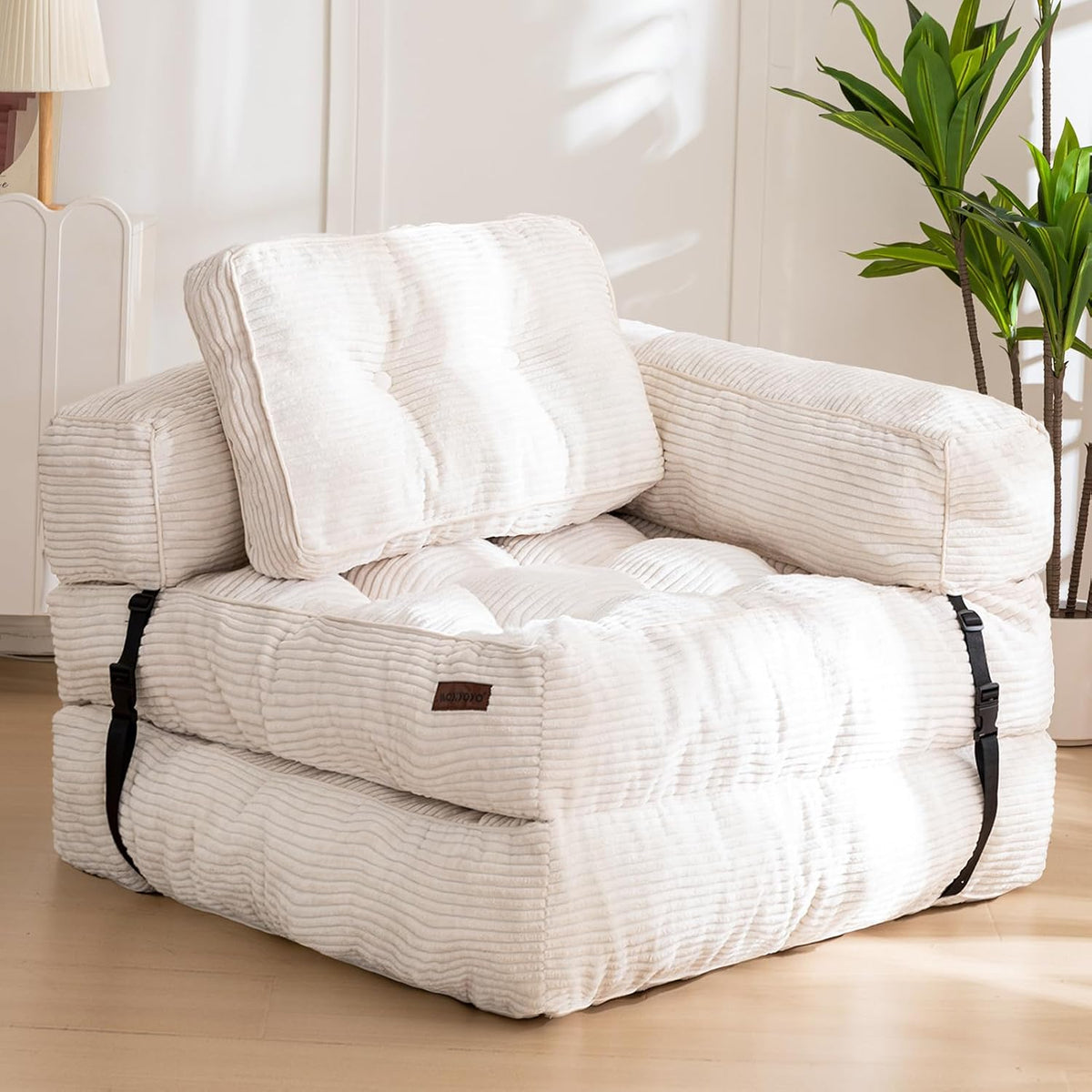 Folding Sofa Bed, Convertible Chair Bed with Pillow