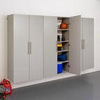 Prepac HangUps Large Storage Cabinet - Immaculate Light Gray 36" Cabinet with Storage Shelves and Doors; Ideal for Bin and General Storage Solutions