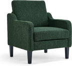 Olive Green Accent Chair, Upholstered Armchair for Living Room