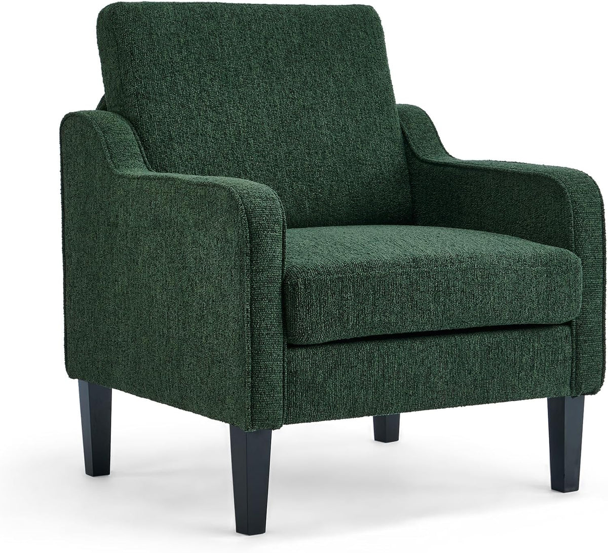 Olive Green Accent Chair, Upholstered Armchair for Living Room