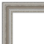 Beveled Bathroom Wall Mirror, Silver Frame Decorative Vanity Mirror for Bathroom, Bedroom and Entryway