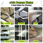 Electric Pressure Washer, 4200 PSI 2.5 GPM Power Washer with 2 Quick Connect Nozzles, High Pressure Cleaning Machine with Foam Cannon for Cars/Fences/Driveways/Patios/Home Cleaning