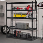 60" W Garage Shelving Units Heavy Duty,5-Tier Adjustable Storage Shelves 2500 LBS Metal Storage Utility Racks 24" D x 72" H
