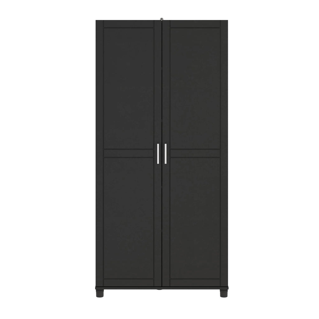 Callahan 36" Utility Storage Cabinet, Black