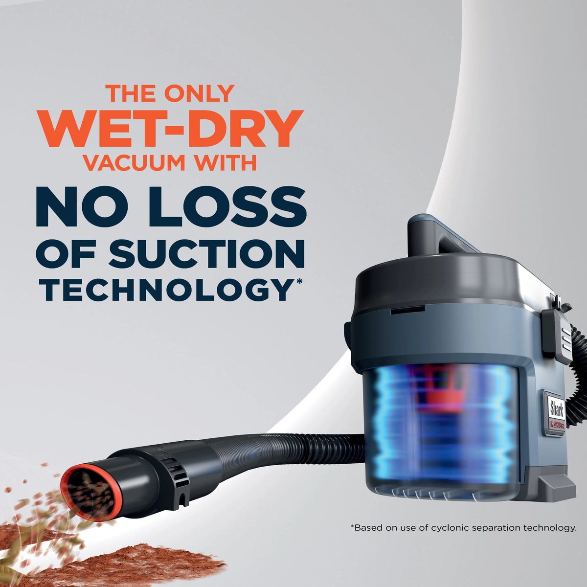 Shark MessMaster Portable Wet and Dry Vacuum for Home, Shop, Garage, 1 Gallon, Corded