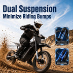 Electric Dirt Bike for Teens & Adults, 48V 20.8Ah 230Nm 40 Miles Range
