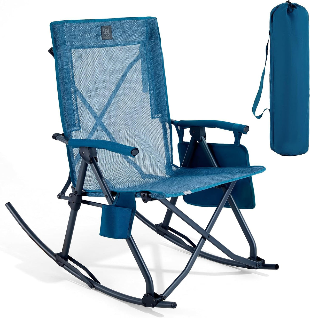 Oversized Folding Rocking Camping Chair, Padded