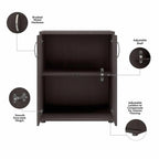 Pemberly Row Garage Storage Cabinet with Doors in White - Engineered Wood