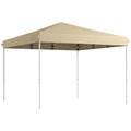 GVN Backyard Garden Canopy, Camping Canopy Screen Tent,13' x 13' Pop Up Canopy Tent with Height Adjustable, Carry Bag for Outdoor, Garden, Patio, Beige
