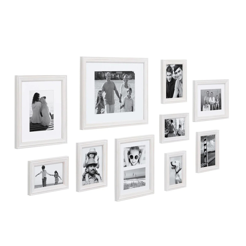 10-Piece Wood Gallery Wall Picture Frame Set, Decorative Photo Display Frames for Living Room, Bedroom and Home Decor