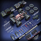 1/16 RTR Brushless Fast RC Cars, 42mph with 2 Batteries