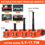 Electric Car Jack Set 5 Ton Hydraulic Jack Car Lift Floor Jack with Integrated Tire Pump and Impact Wrench for Sedans SUV MPV Sedan Truck Change Tires Garage Repair