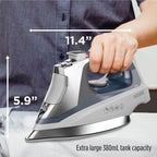 Professional Steam Iron for Clothes, Powerful High Steam Output Garment Iron for Home and Travel