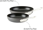 2 Piece Hard Anodized Nonstick Fry Pan Set, Durable Aluminum Skillet Cookware Set for Kitchen Cooking