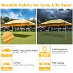 InstaHibit 10x20Ft Replacement Pop up Canopy Top Sunshade Cover Outdoor Patio